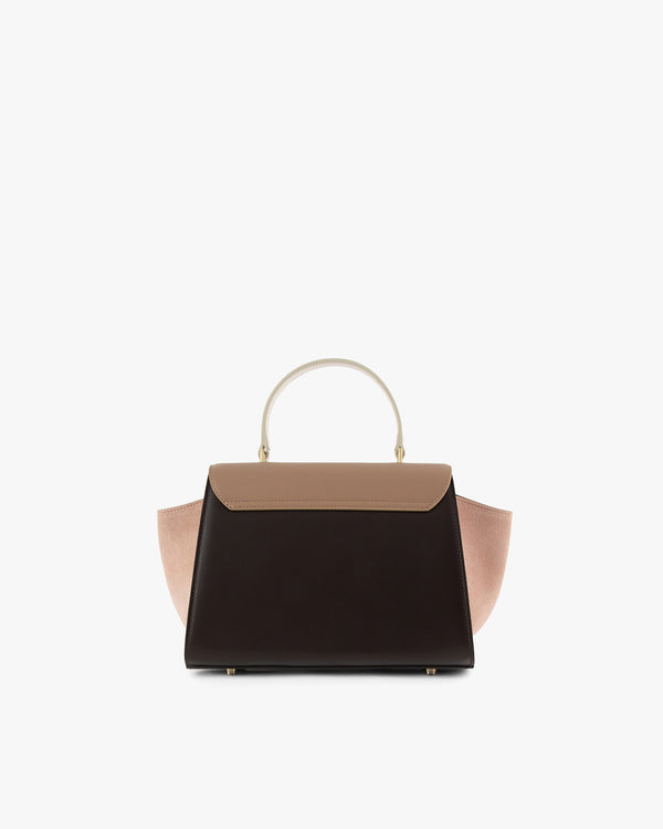 ALEXIA bag in Colourblock Marlowe, back view, top handle, side wings extended