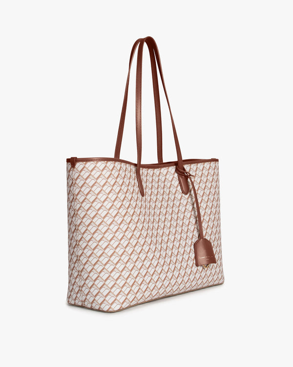 TOTE MONOGRAM - Tan & brown