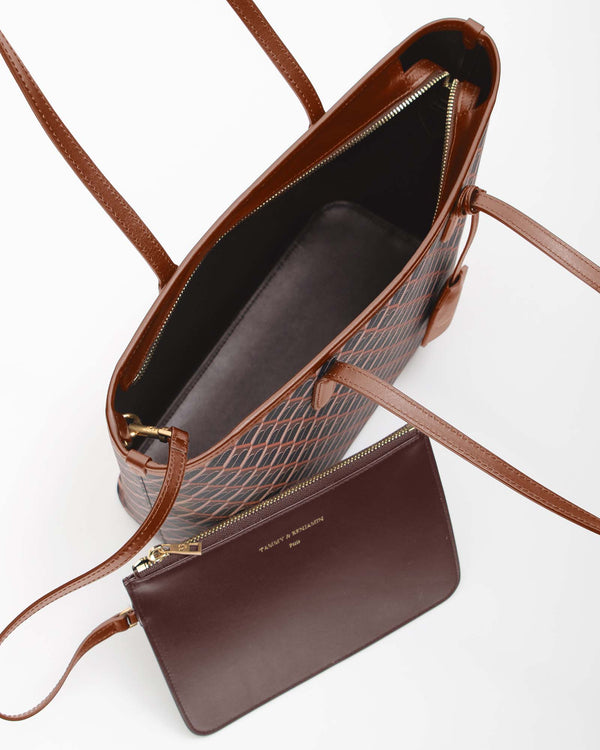 TOTE MONOGRAM PM - Brun