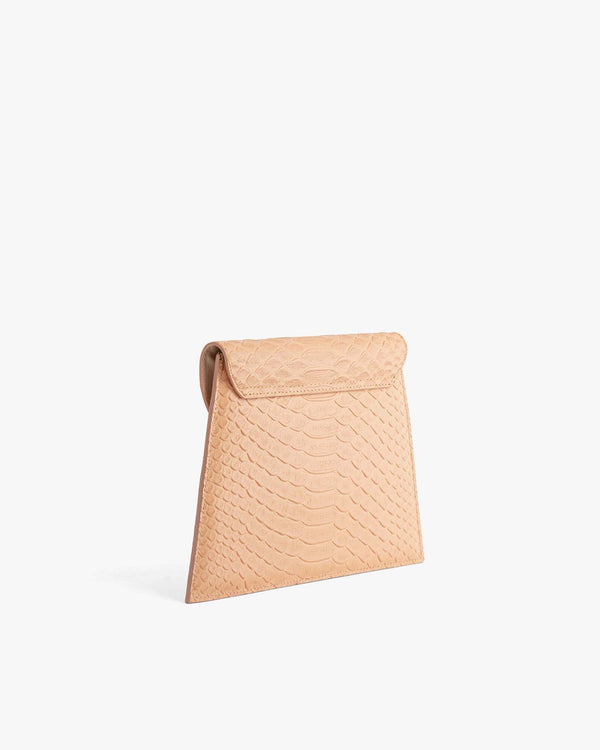 GABRIELLE POUCH - Peach embossed
