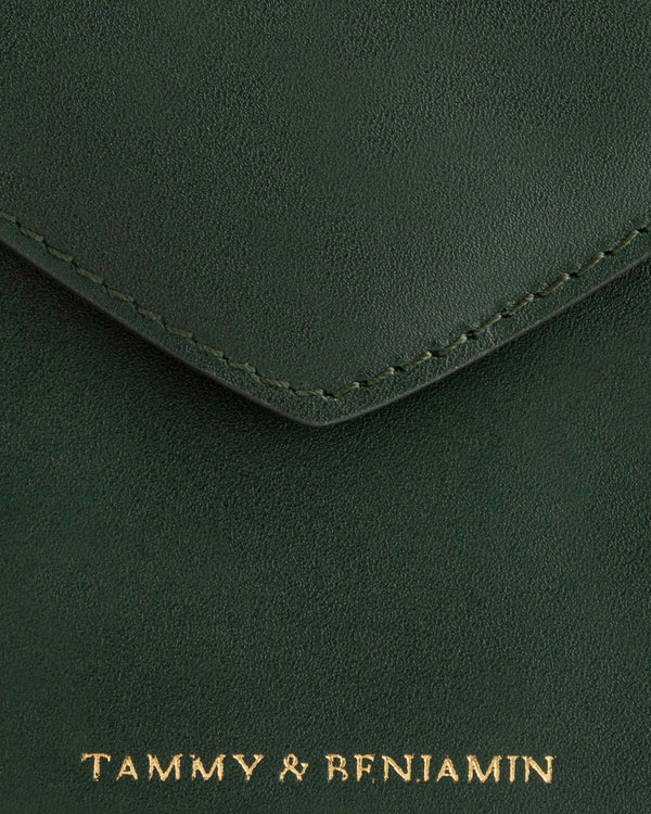 GABRIELLE POUCH - Emerald green