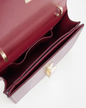 BLAKE - Burgundy - Lizard embossed