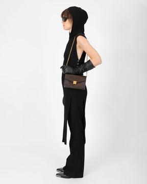 ELEANOR - Brown - Lizard embossed