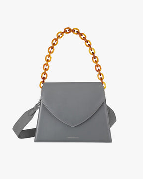 GABRIELLE XL - Gris asphalte|upsale-option--chaine-53-cm-resine-ambre-1