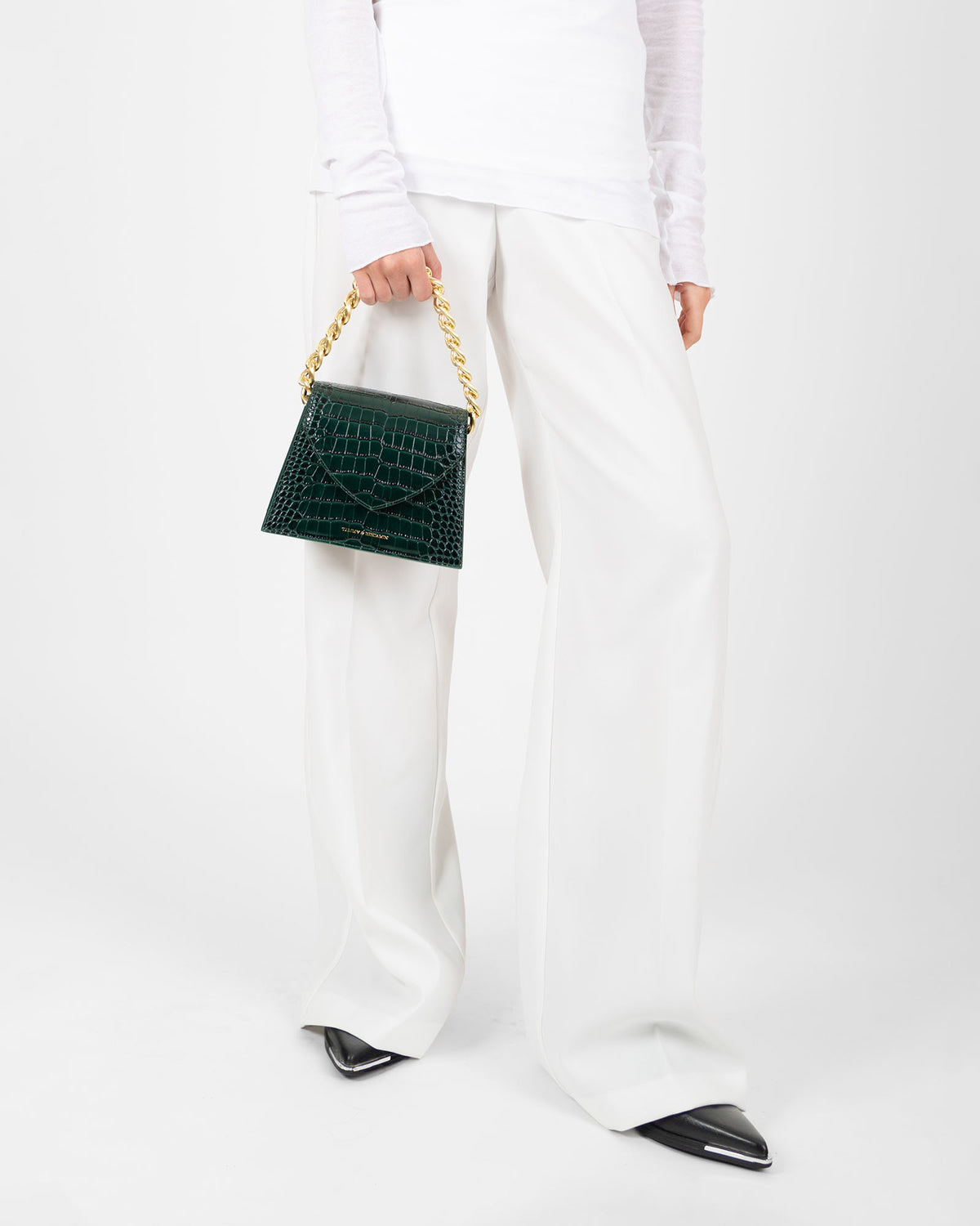 GABRIELLE - Green embossed