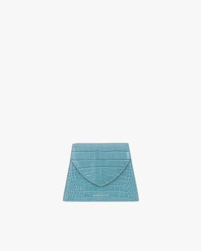 GABRIELLE - Skyblue - Crocodile embossed