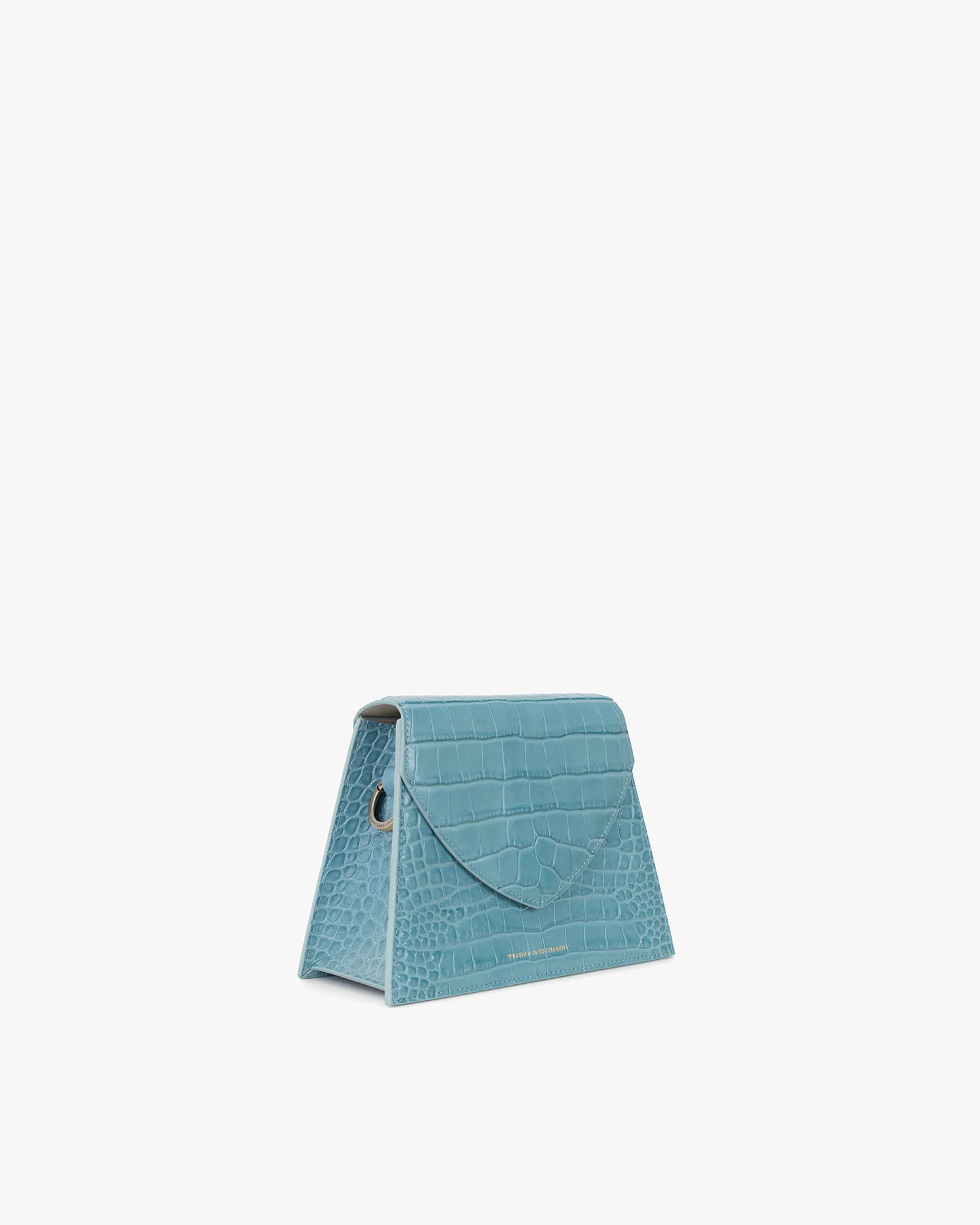 GABRIELLE - Skyblue - Crocodile embossed