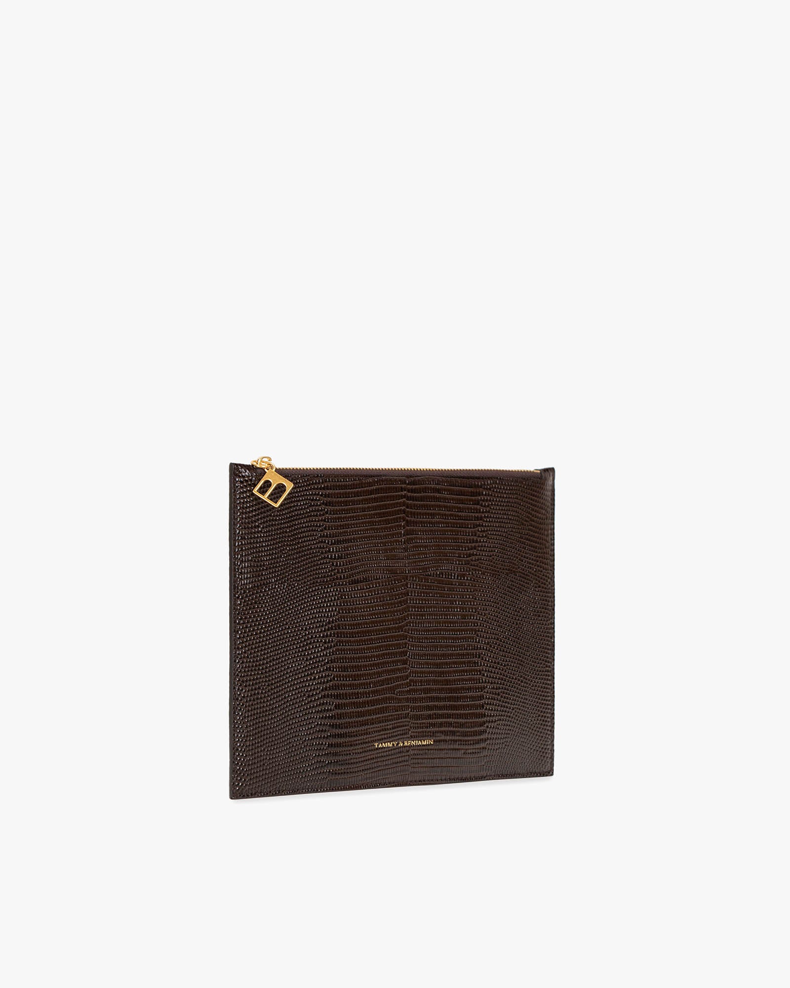 LANE - Brown - Lizard embossed