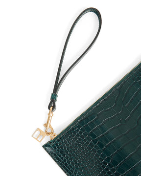 LANE - Vert - Embossé Crocodile