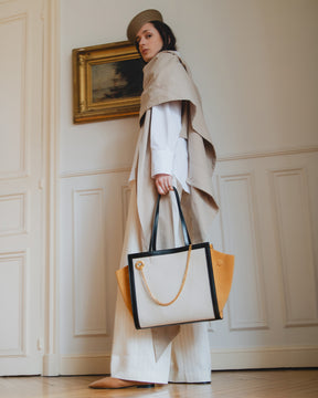 LEXI MM - Toile & orange