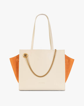 LEXI MM - Taupe and Orange
