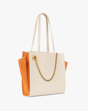 LEXI MM - Taupe and Orange