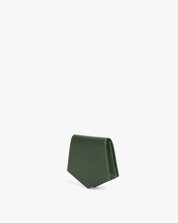 PENTAGONE WALLET - Emerald green