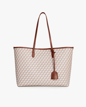 TOTE MONOGRAM - Tan & brown