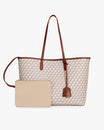 TOTE MONOGRAM - Tan & brown