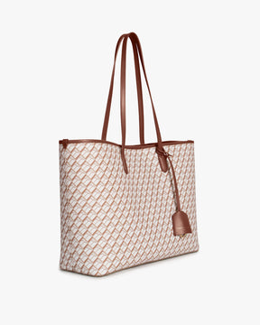 TOTE MONOGRAM - Tan & brown