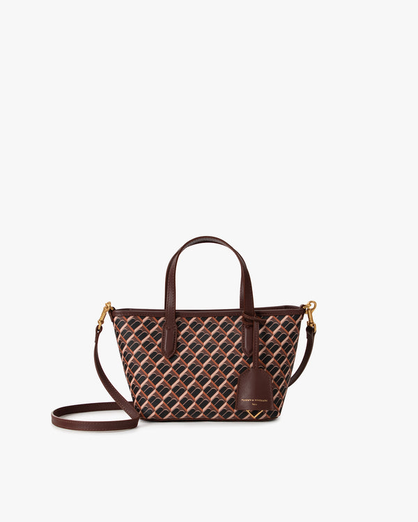 SHOPPER NANO - Brown monogram