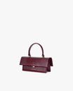 THEA MINI - Bordeaux - Embossé Lézard