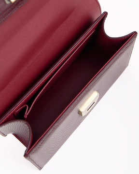 THEA MINI - Burgundy - Lizard embossed