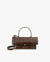 THEA - Brown - Lizard embossed