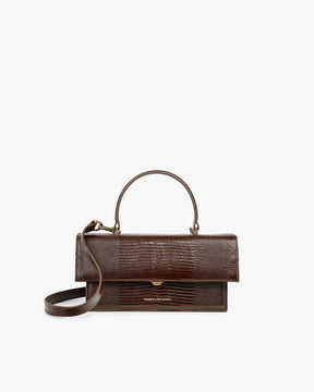 THEA - Brown - Lizard embossed