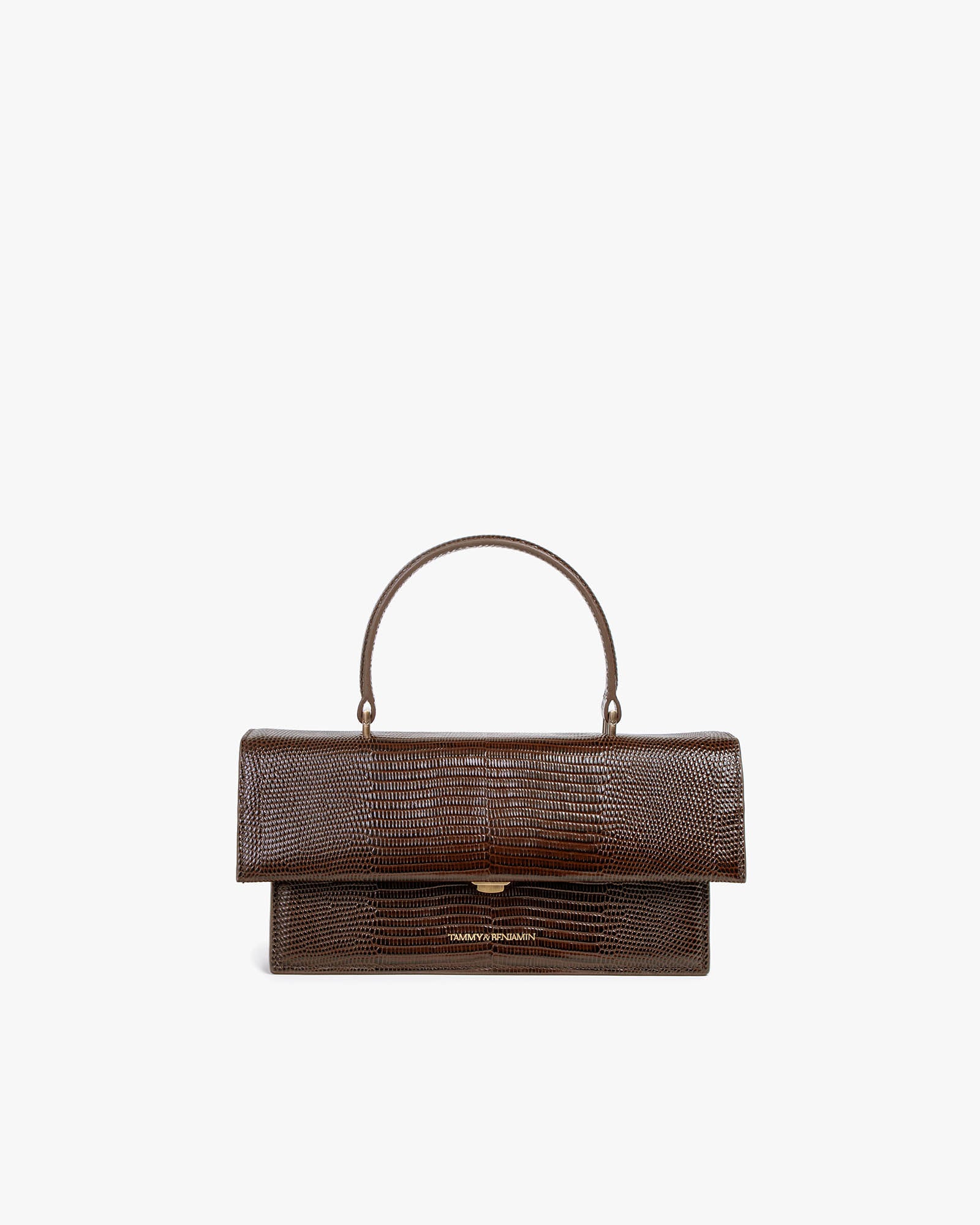 THEA - Brown - Lizard embossed