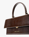THEA - Brown - Lizard embossed