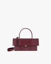 THEA - Burgundy - Lizard embossed