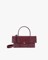 THEA - Burgundy - Lizard embossed