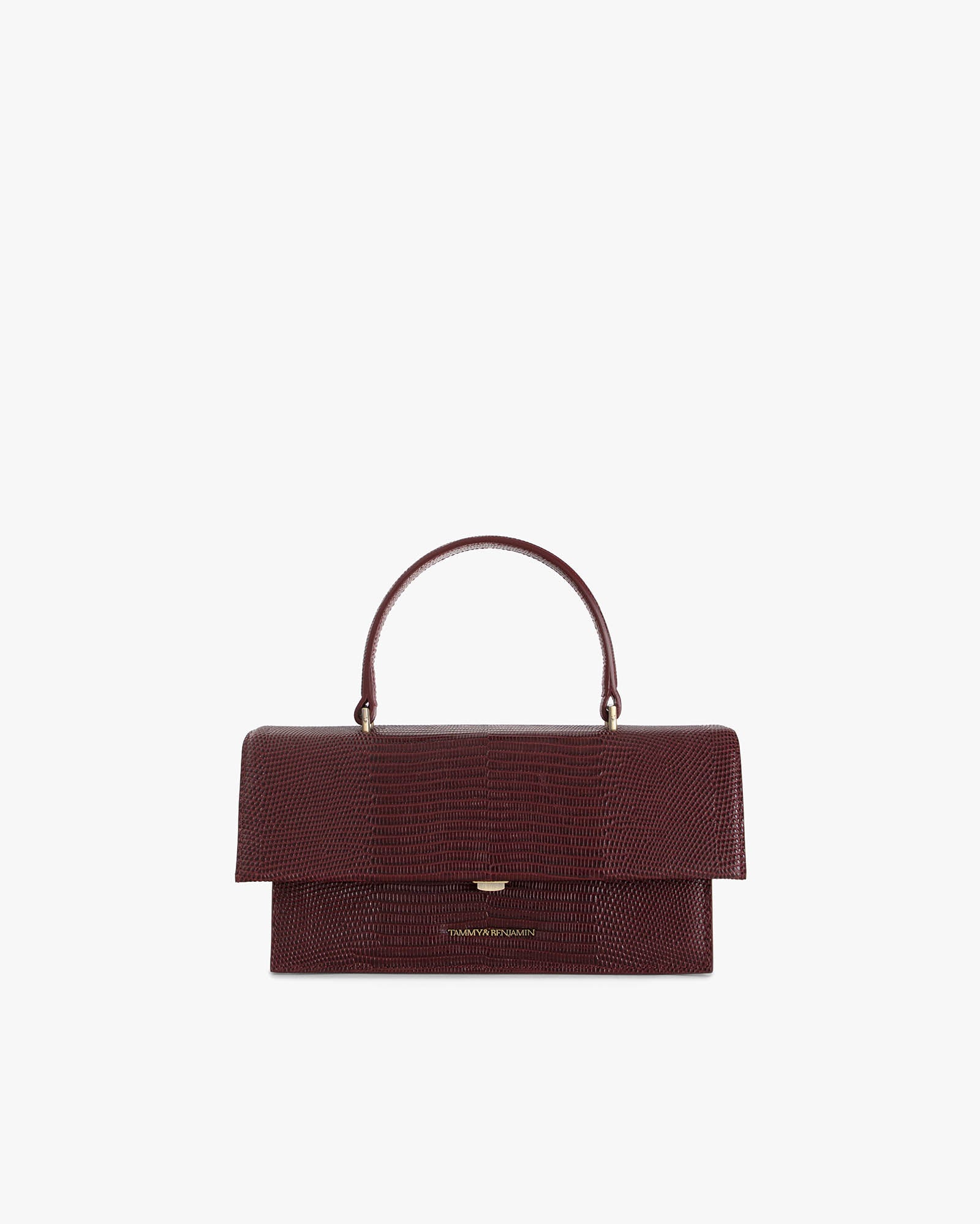 THEA - Mahogany - Lizard embossed