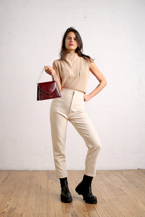 GABRIELLE - Bordeaux - Embossé Crocodile