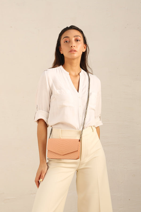 INES l Peach embossed