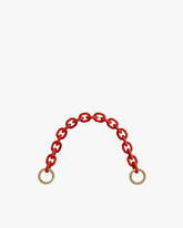 CHAIN 40 cm - Orange red resin