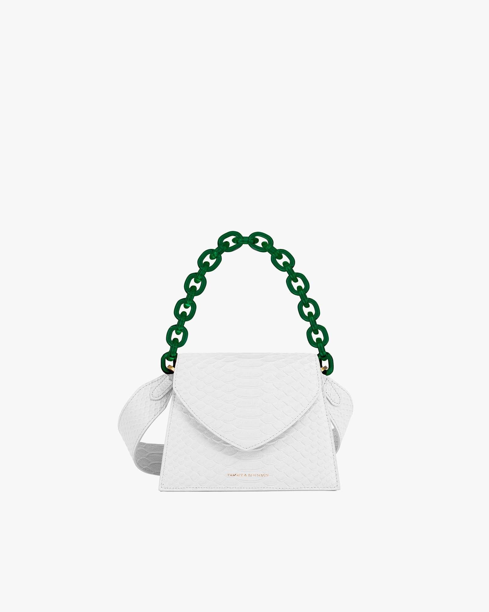 GABRIELLE - Ivory - Crocodile embossed