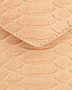 POCHETTE GABRIELLE - Pêche - Embossé Python